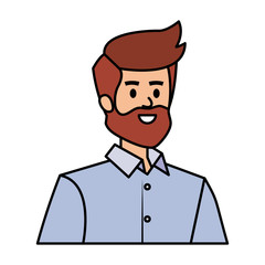 adult father with beard character