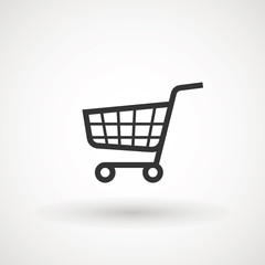 Shopping Cart Icon, flat design best vector icon.