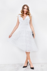 Naklejka premium romantic white dress