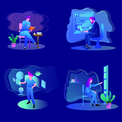 illustrations Start Up Concept Vector Design