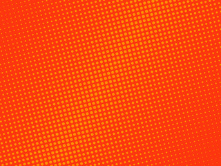 Abstract red-orange dots background. Vector illustration in comic style
