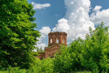  The ruins of an old male monastery, built in the late 19th century and destroyed during the Soviet era