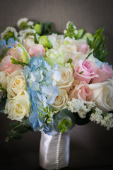 close up of wedding bouquet