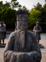 Statues at Hue in Northern Vietnam