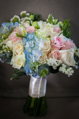 close up of wedding bouquet