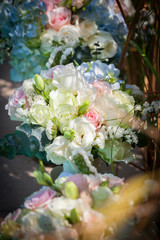 close up of wedding bouquet