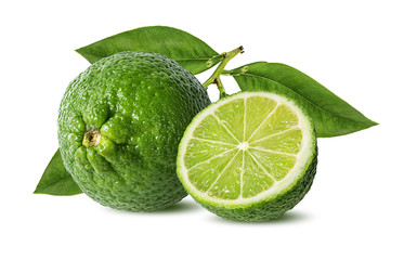 lime isolated on white background