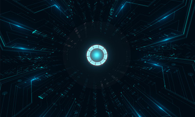 Abstract futuristic technology concept