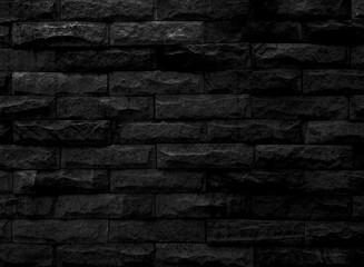 Wall black block textured for background