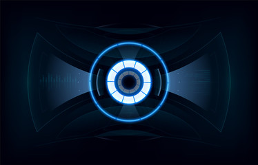 Futuristic interface screen design