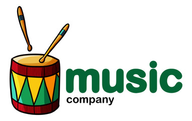 Cute and funny logo for music or dance company