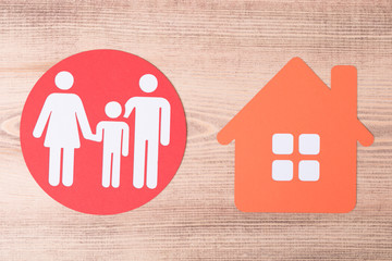 Family and home concept. Insurance concept..