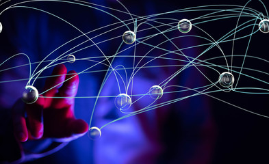  touching global network and data customer connection