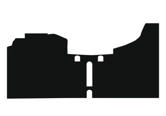 Ronda town skyline in malaga spain