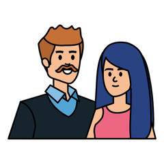 adults parents couple avatars characters
