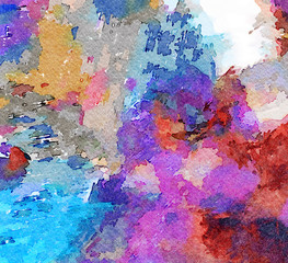 Abstract watercolor background. Water paint on paper. Acrylic wet effect.
