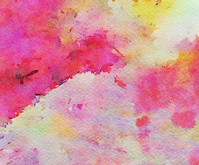 Abstract watercolor background. Water paint on paper. Acrylic wet effect.