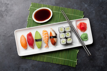 Japanese sushi set