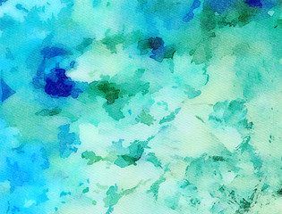 Fototapeta na wymiar Abstract watercolor background. Water paint on paper. Acrylic wet effect.