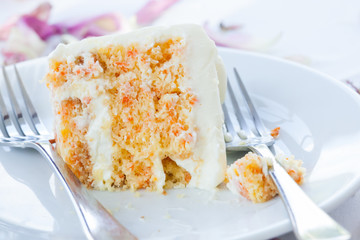  a slice of a wedding cake