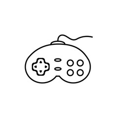 Joystick vector icon on white background