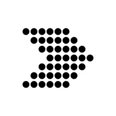 black arrow point, vector illustration