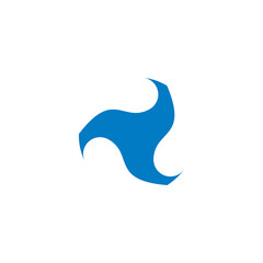 abstract circle triangle geometric logo vector