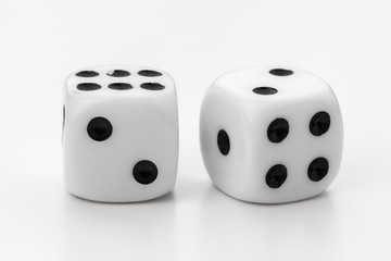 dice isolated on white background
