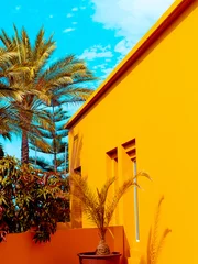 Wall murals Yellow Canary island. Tropical travel concept