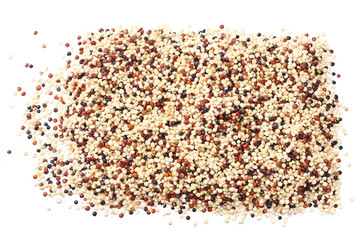 quinoa isolated on white background. quinoa seed