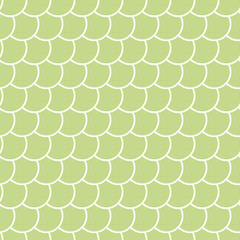 Mint green fish scales seamless pattern , fairy mermaid tail or scales of the dragon , vector illustration