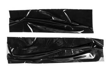 Black electrical tape isolated on white background