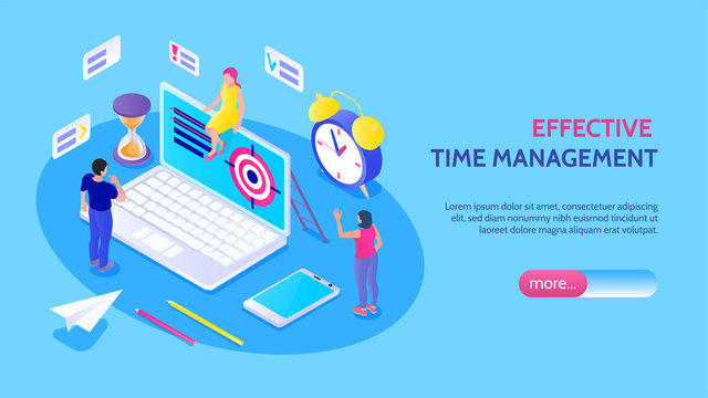 Effective Time Management Horizontal Banner