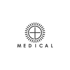 plus shine medical simple geometric logo