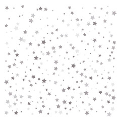 Random falling silver stars