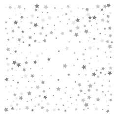 Random falling silver stars