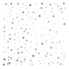 Random falling silver stars