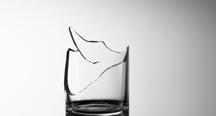 accident glass break sharp and danger