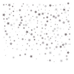 Random falling silver stars