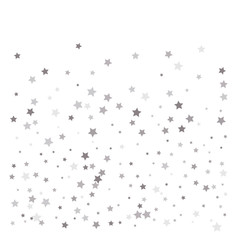 Random falling silver stars
