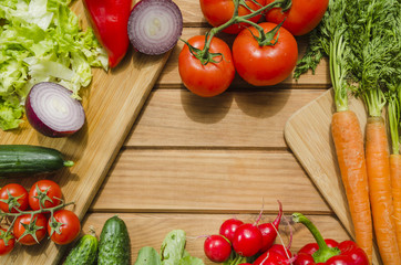 Healthy ingredients included in a salad