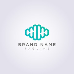 Modern Brain Logo Icon Design