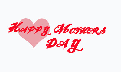 Happy Mothers Day lettering. Handmade calligraphy  illustration. Mother's day card 