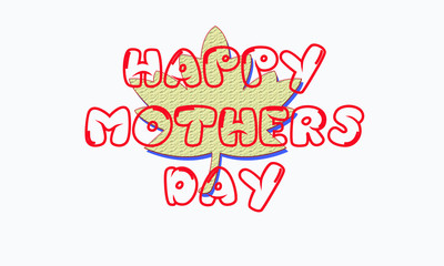 Happy Mothers Day lettering. Handmade calligraphy  illustration. Mother's day card 