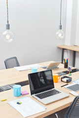 Creative start-up business open plan office