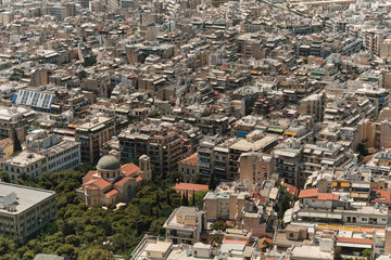 Fototapeta premium panorama of athens in a sunny day in the capital of Greece.