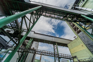 Fototapeta premium Equipment and pipeline in oil refinery.