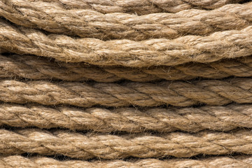Hemp rope close-up as background