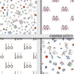 kids cars seamless pattern, vector funny surface design.