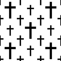 Christian Cross Seamless Pattern
